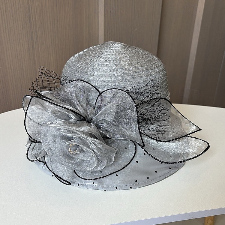 Kopfstück Organza Hochzeit Abendgesellschaft Elegant Hochzeit Mit Tüll Kopfschmuck Kopfbedeckung 2025 - $19.99 –P11