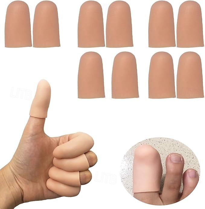 Lot de 10/20 protège-doigts en gel, protège-doigts en silicone, idéal pour soulager les douleurs du doigt, l'arthrite, les craquelures et autres douleurs des doigts de 2026 ? $13.99 –P3