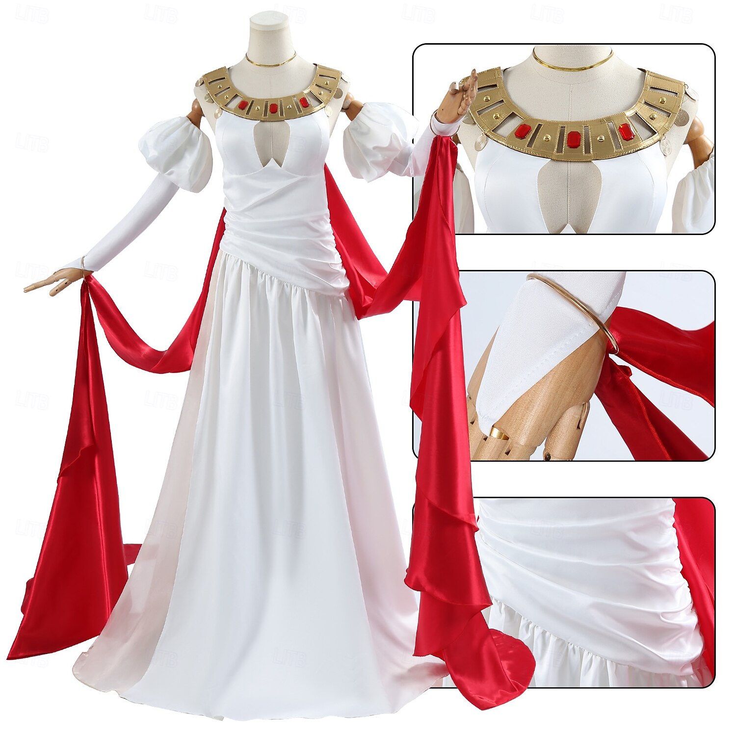 Sors Néró Anime Szerepjáték Jelmezek Cosplay öltönyök Álarcos mulatság Teljesítmény Parti Ruha Ujjak Még több kiegészítő Kompatibilitás Női Felnőttek 2025 - $73.99 –P5