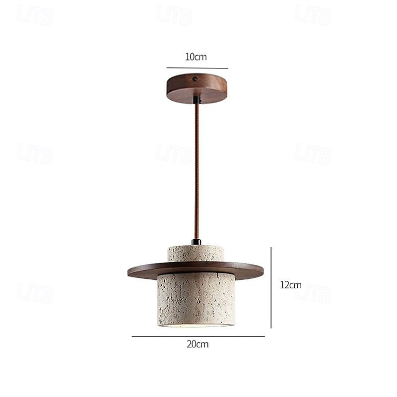 20 cm Pendant Lantern Design Geometric Shapes Pendant Light Stone Artistic Style Formal Style Vintage Style Vintage Country 110-120V 220-240V 2025 - $138.99 –P5