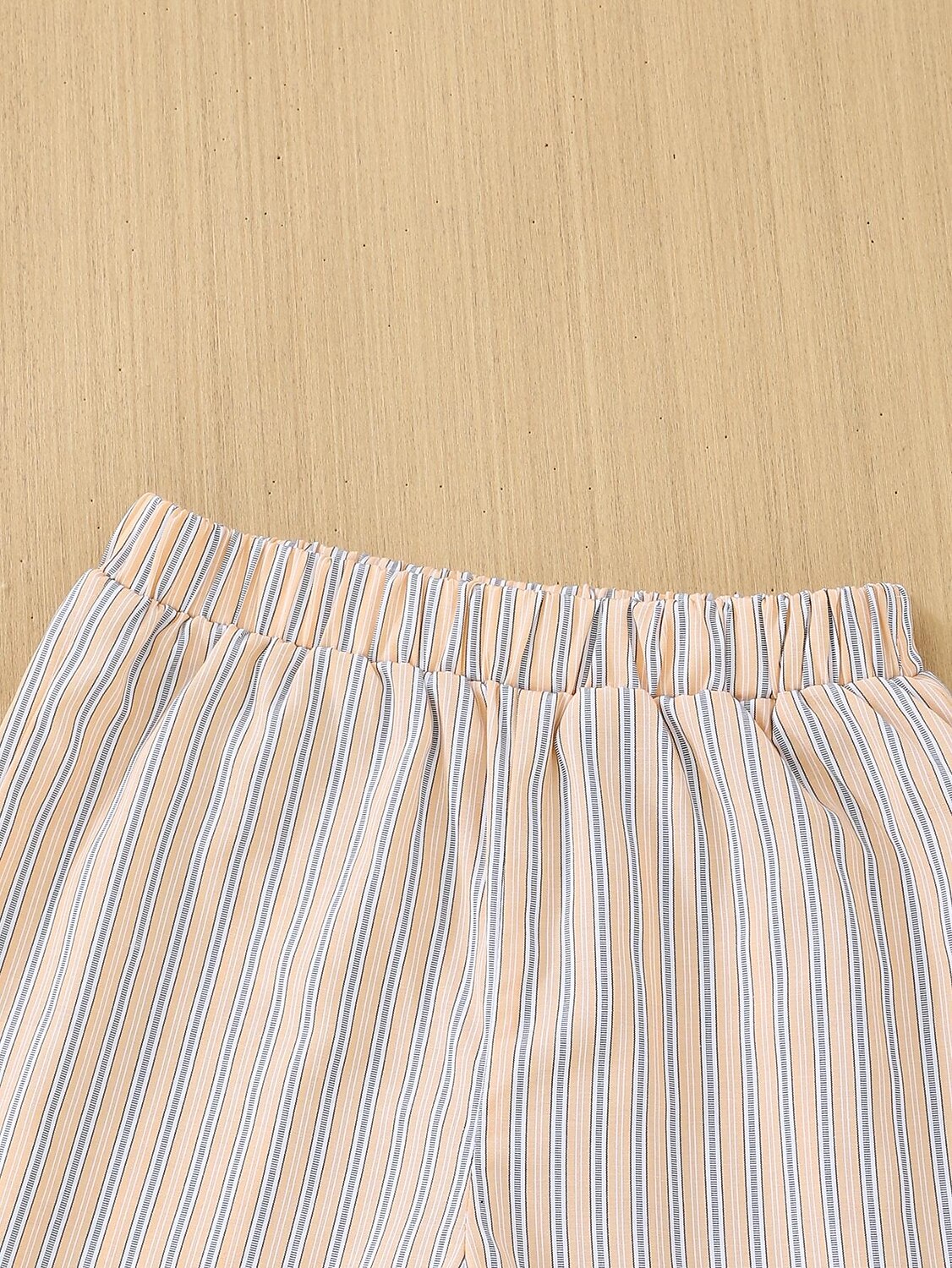 2 osainen Taapero Poikien T-paita ja shortsit Asu Raita Lyhythihainen Sivuraita Aseta Koulu Muoti Päivittäin Kesä 4-7 vuotta Khaki 2025 - $17.49 –P7