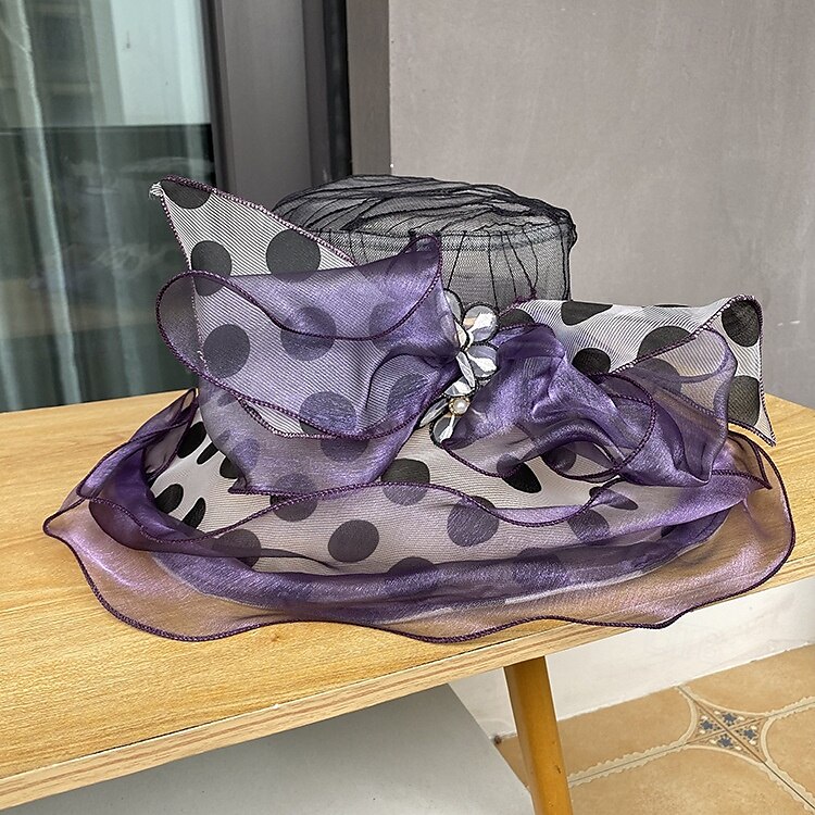 accessoire Organza Mariage Soirée Élégant Mariage Avec Tulle Casque Couvre-chef de 2025 ? $27.99 –P3