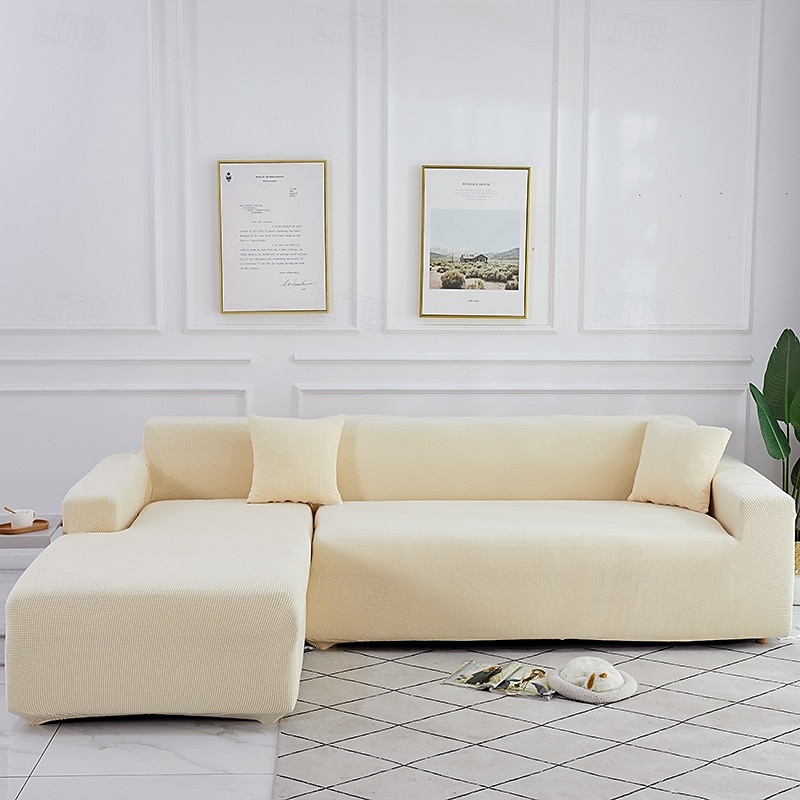 Elastic Jacquard Fabric Sofa Cover Stretch Couch Cover Sectional L Shape Sofa Slipcover Corner Case for Living Room 1/2/3/4 Seat 2025 - $31.99 –P9