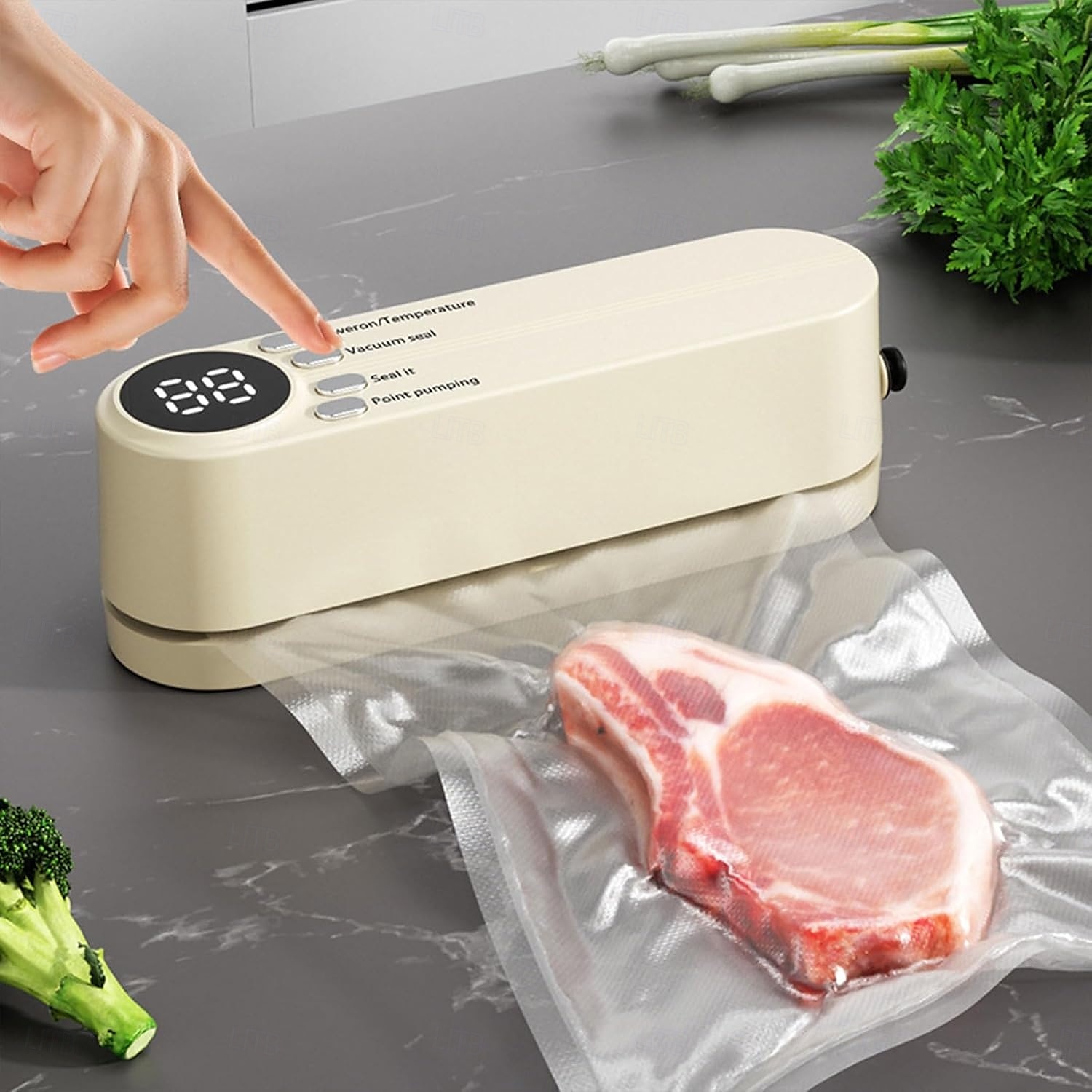 Wireless Vacuum Sealer, USB Rechargeable Automatic Mini Sealing Machine, Home Use Food Storage Vacuum Bags, Air Pump & Seal Function 2025 - $30.99 –P2