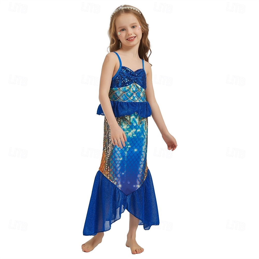 The Little Mermaid Little Mermaid Princess Mermaid Dress Theme Party Costume Cosplay Movie Cosplay for Girls' Kid's Carnival Masquerade Party Holiday 2025 - $30.99 –P5