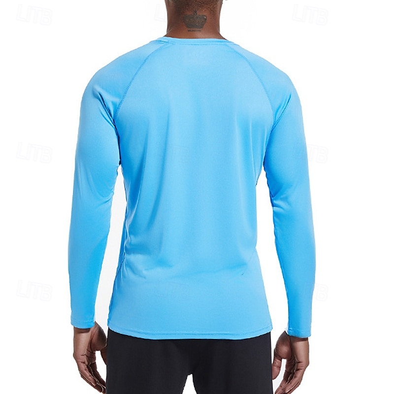 Per uomo Maglietta Camicia a Maniche Lunghe Manica Lunga Girocollo Estate Primavera Semplice Moda Designer Essenziale Classico Vacanza Streetwear Uscire Nero Bianco Azzurro cielo Maglietta Top per del 2025 a $14.99 –P3