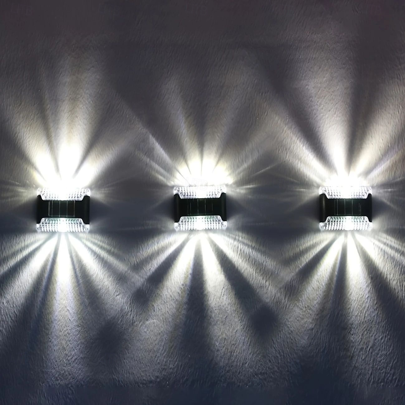 4 τεμ led ηλιακά φωτιστικά τοίχου εξωτερικού χώρου φωτιστικό φράχτη πάνω-κάτω φωτιστικό φωτιστικό τοίχου αδιάβροχο εξωτερικού χώρου αυλή κήπου ατμόσφαιρα τοπίου διακοσμητικά φώτα 2026 - $15.99 –P4