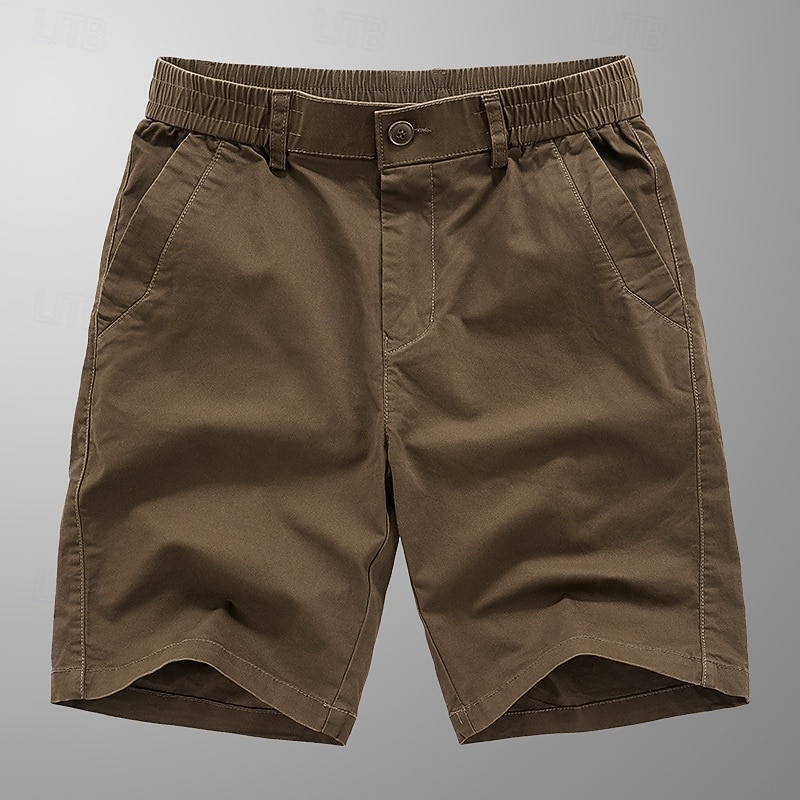 Men's Dress Shorts Work Shorts Golf Shorts Pocket Plain Comfort Breathable Knee Length Outdoor Business Sports Casual Black Blue 2026 - $32.99 –P5