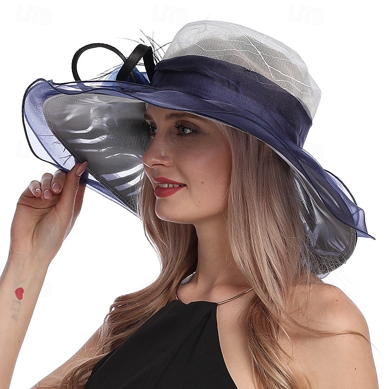 1950-es évek Retro Vintage Derby Kalap Egyházi Kalap Kentucky Derby Kalap Úrnő Nemes Asszony Női Valentin-napi Derby Ascot Lóverseny Fesztivál Felnőtt Kalap Tavasz  Nyár 2026 - $50.99 –P3