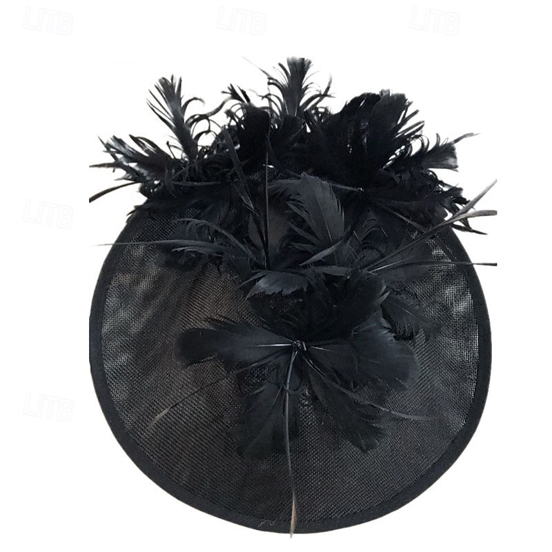 accessoire Imitation Lin Plumes Mariage Soirée Élégant Mariage Avec Plume Casque Couvre-chef de 2025 ? $28.99 –P6