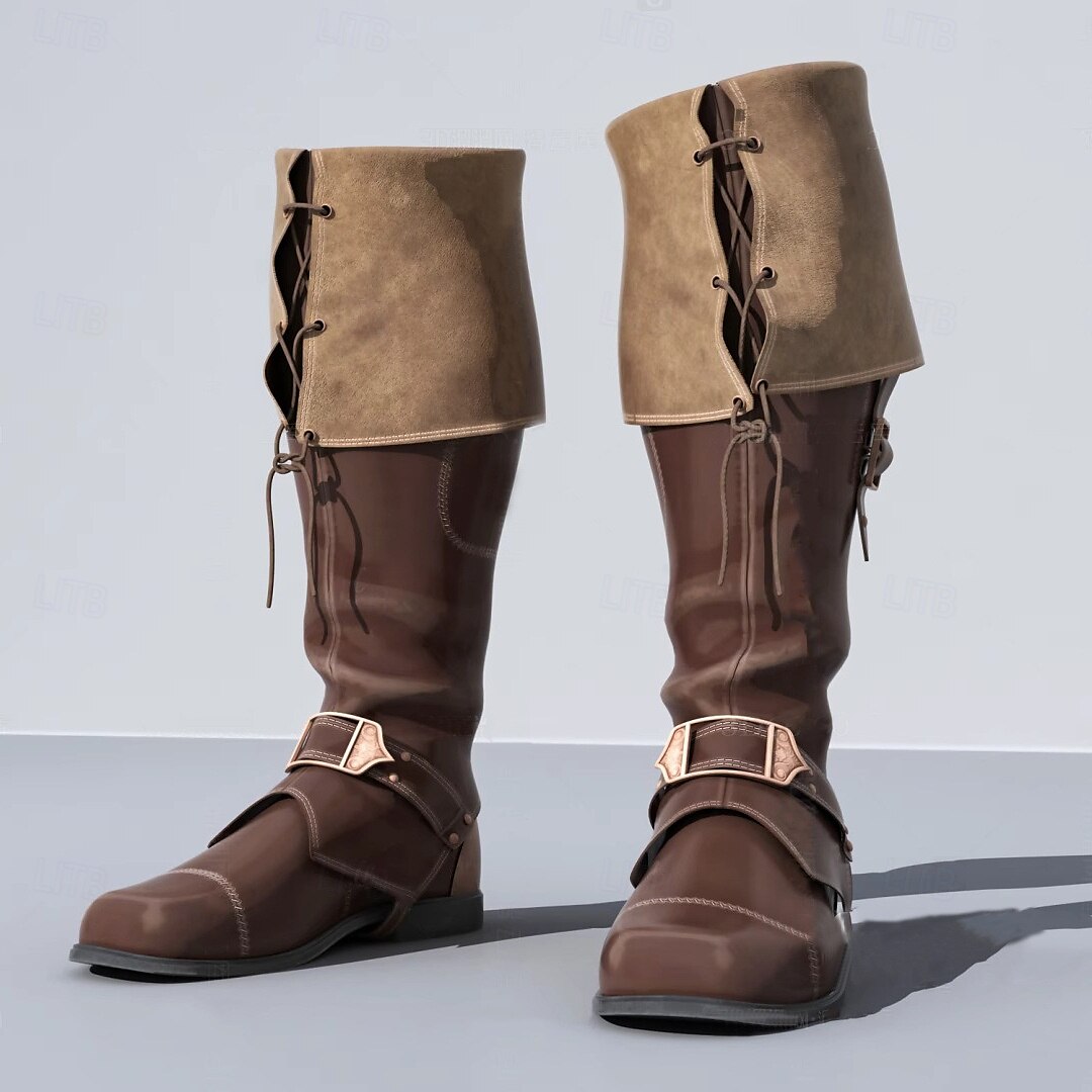 Retro Středověké Renesanční Boty Pánské Dámské Unisex Keltské Pirát předvečer Všech svatých Karneval Plesová maškaráda Večírek Plesová maškaráda Dospělé Boty 2025 - $49.99 –P2