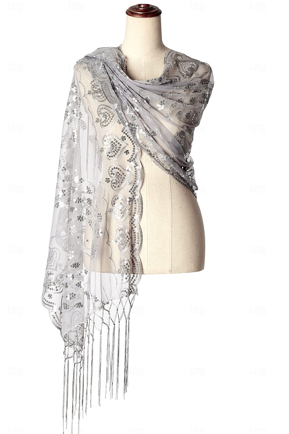 Retro Vintage Goldene Zwanziger 1920er Schal Wickeln Schals Der große Gatsby Flapper-Mädchen Pailletten Quastenfransen Damen Karneval Hochzeit Abendgesellschaft Maskerade Erwachsene Schal 2025 - $13.99 –P17