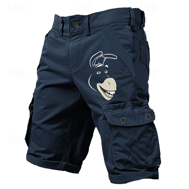 Hombre Animal Burro Gracioso Pantalón Corto Cargo pantalones cortos de trabajo Media cintura Clásico Casual Exterior Acampada y Senderismo Múltiples bolsillos Diseñador Ropa 2025 - $30.99 –P3