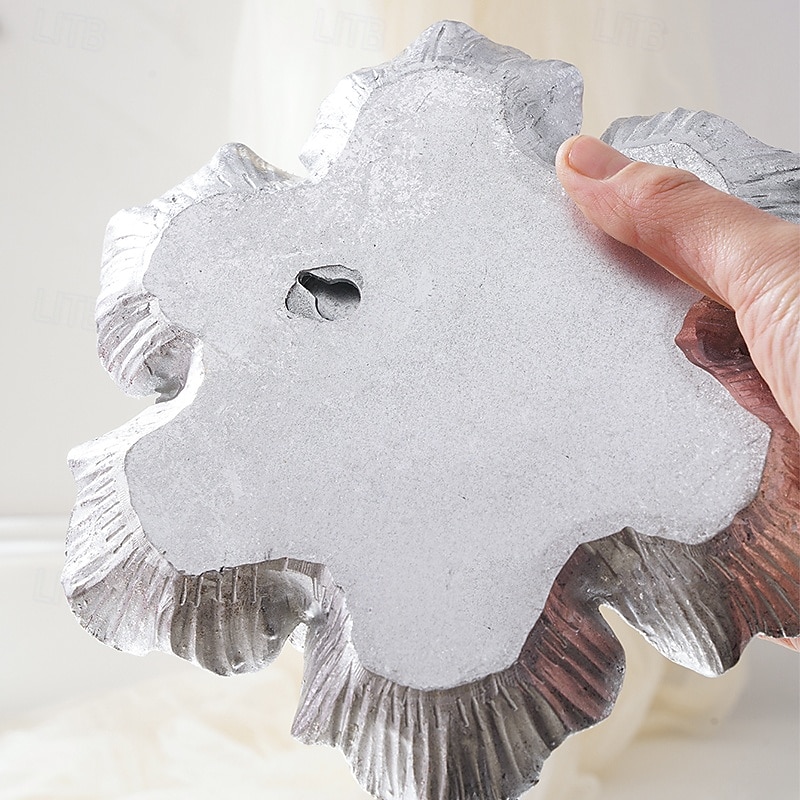 Vintage Large Flower Wall Decor, Gold Silver White Resin Wall Hanging, 3D Floral Wall Art for Home, Living Room, Bedroom Decoration 2025 - $20.99 –P10