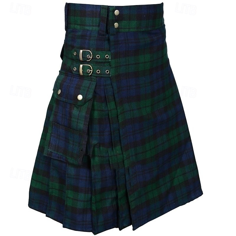 Punk és gótika Középkori Szoknya Kilts skót Férfi Kelta Alkalmi / Napi Felnőttek Szoknya 2025 - $35.99 –P13