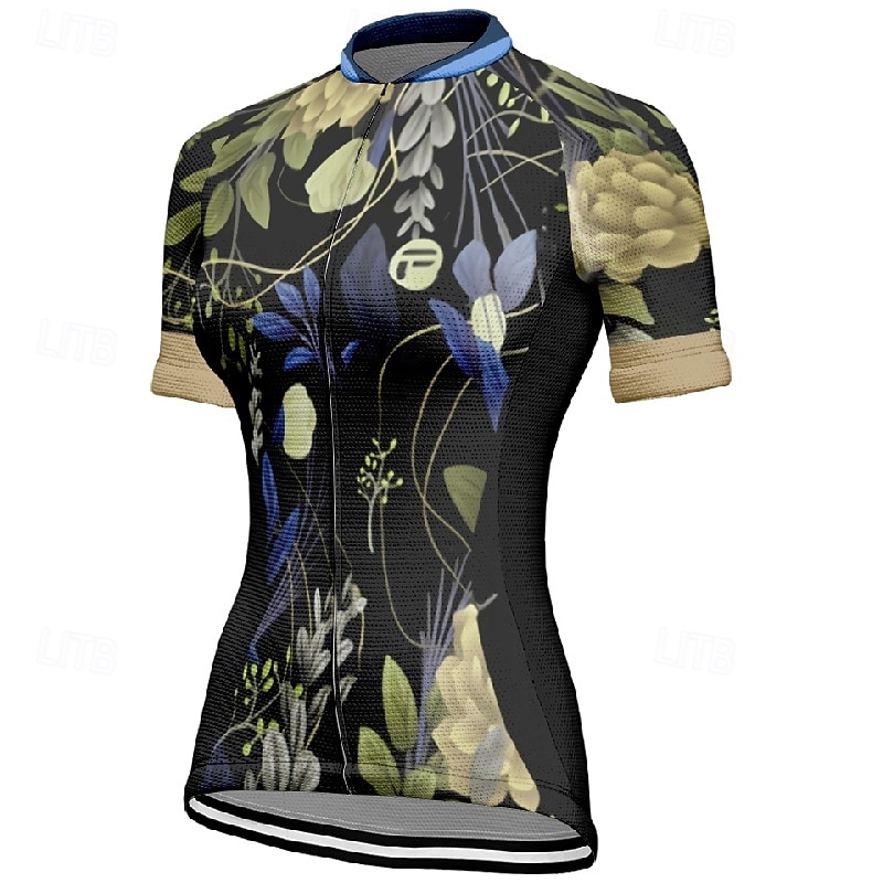 Damskie Koszulka rowerowa Kwiat Krótki rękaw Rower Tee Tshirt Dżersej z 3 tylnymi kieszeniami Kolarstwo górskie Szybkie wysychanie Anatomiczny kształt Odprowadzające wilgoć Oddychający Sport 2026 - $23.99 –P5