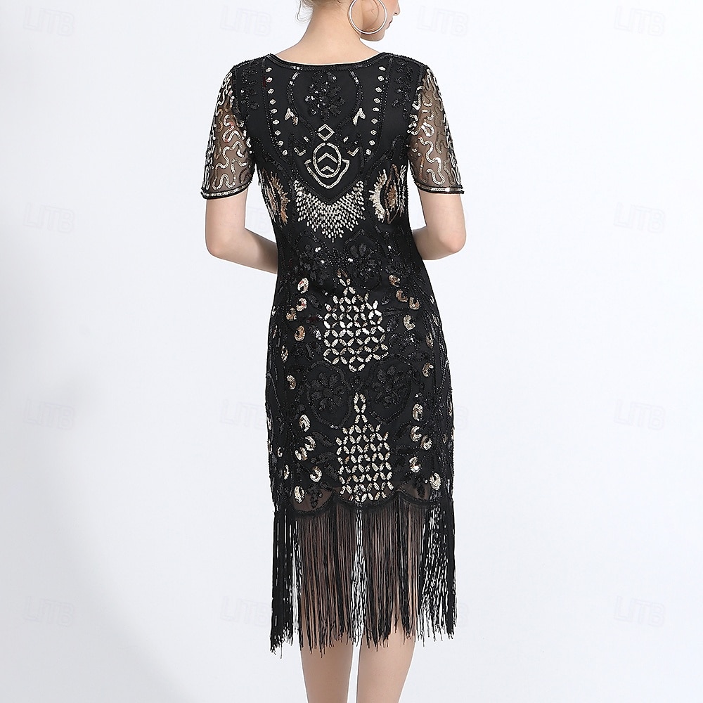 Latin Dance Dress Tassel Pure Color Splicing Women's Performance Training Short Sleeve High Polyester 2025 - $49.99 –P4