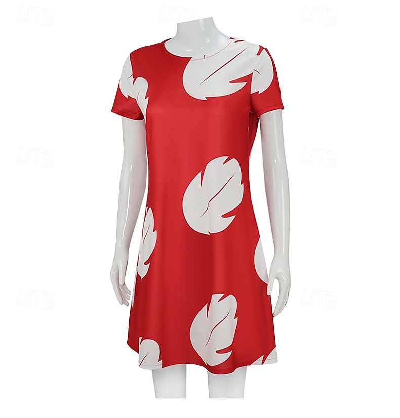 Lilo Kjoler Cosplay kostyme Karnevalskostyme Kle deg opp Film-Cosplay for Dame Voksne Halloween Karneval Verdens bokdag Ytelse Fest 2025 - $35.99 –P3