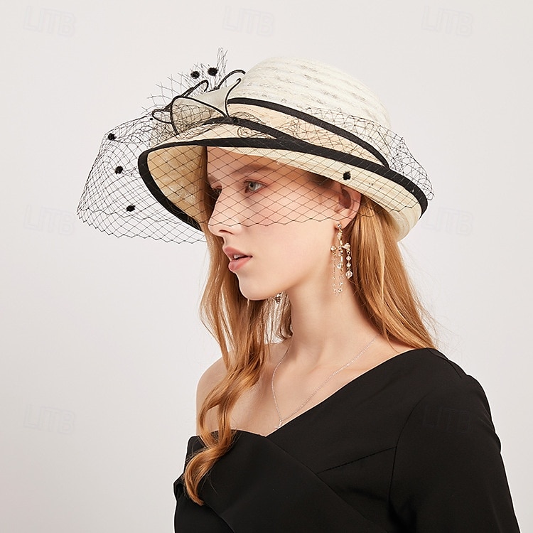 Vlasové ozdoby Organza Svatební Večerní oslava Elegantní Svatba S Tyl Přílba Pokrývky Hlavy 2025 - $25.99 -P2