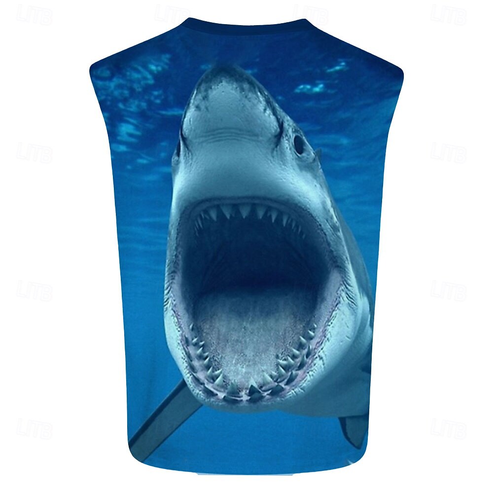 Per uomo Squalo Maglietta Manica Corta maglietta Stampa 3D Girocollo Camicia Moda Vacanza Streetwear Casuale Blu Estate Primavera Abbigliamento S M L XL XXL XXXL del 2026 a $16.49 –P2