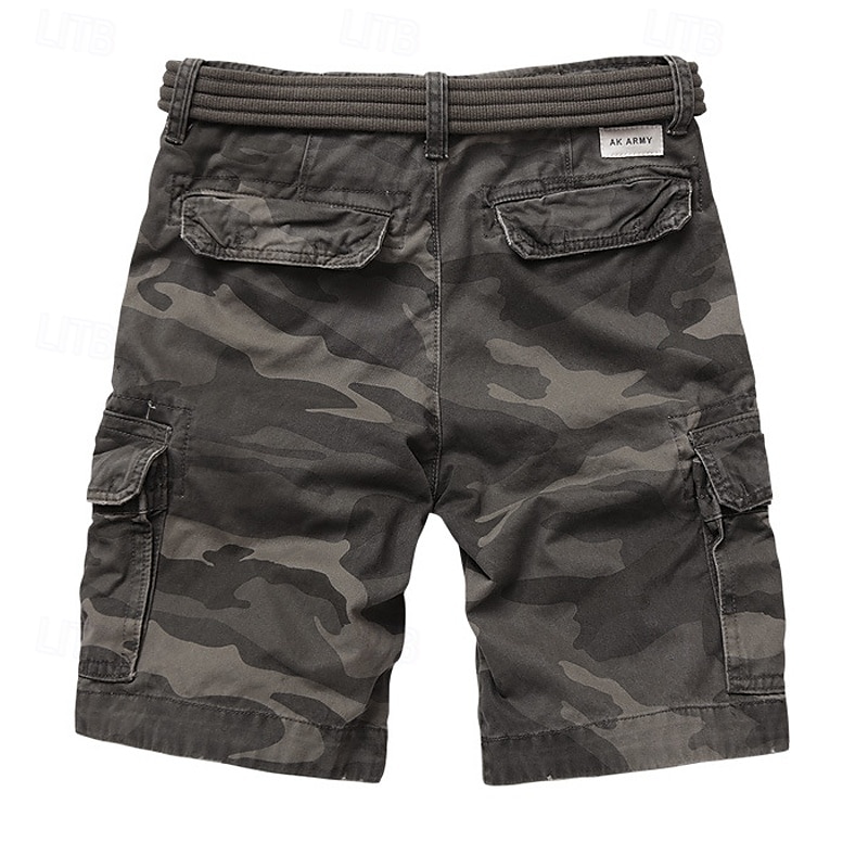 Homens Bermuda Cargo Shorts camuflados Shorts de verão Botões Bolso multi Bolso com aba Tecido Côr Camuflagem camuflagem Conforto Vestível Comprimento do joelho Ao ar livre Esporte Diário Moda Casual de 2025 por $51.99 –P6