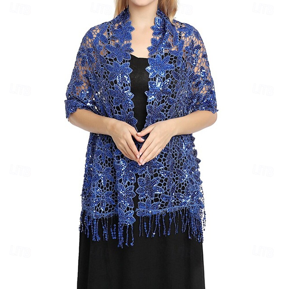 Écharpe Femme Élégant Sans manches Polyester Boléros de Mariage Avec Gland Pour Soirée Printemps & Été de 2025 ? $13.99 –P11