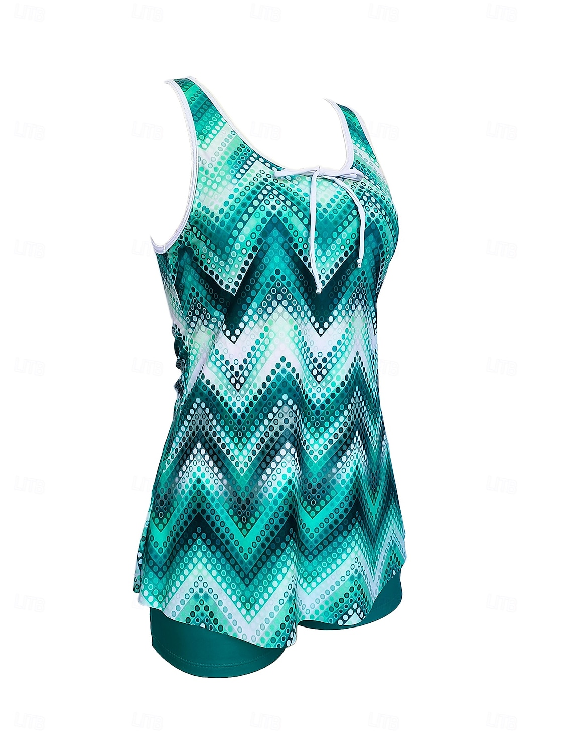 Damen Badeanzug 2 Stück Kurze Hosen Bademode Rückenfrei Geometrisch Urlaub Strandbekleidung Graphic Blätter Rundhalsausschnitt Ärmellos Badeanzüge 2025 - $25.99 –P15