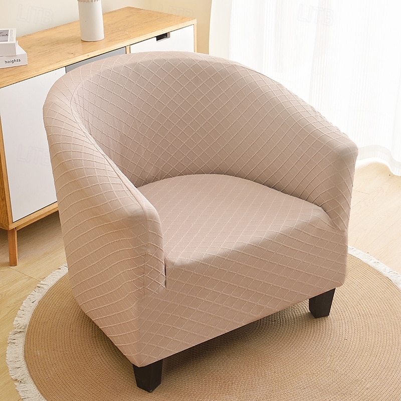 capa de cadeira de poltronas de banheira de clube, capa de sofá de lã polar, capas de sofá elásticas para protetor de móveis de sala de estar de 2025 por $35.99 –P12