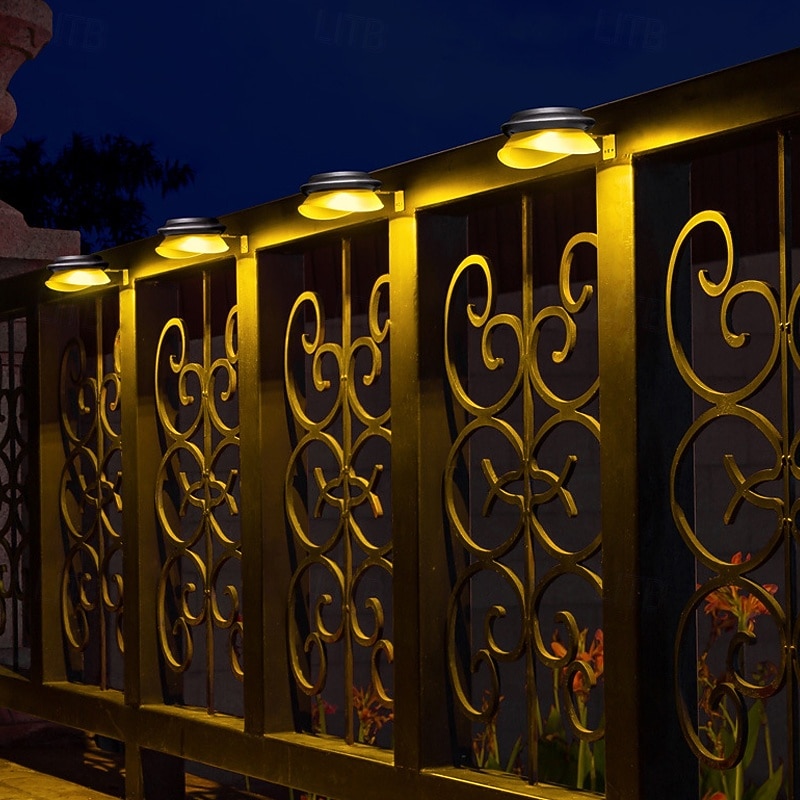 2/4 Pcs LED Solar Street Lights Outdoor Wall Lights Fence Lights 9LEDs Home Garden Outdoor Courtyard Fence Wall Decoration LED Waterproof Wall Light Garage Porch Yard Lighting 2026 - $37.99 –P8