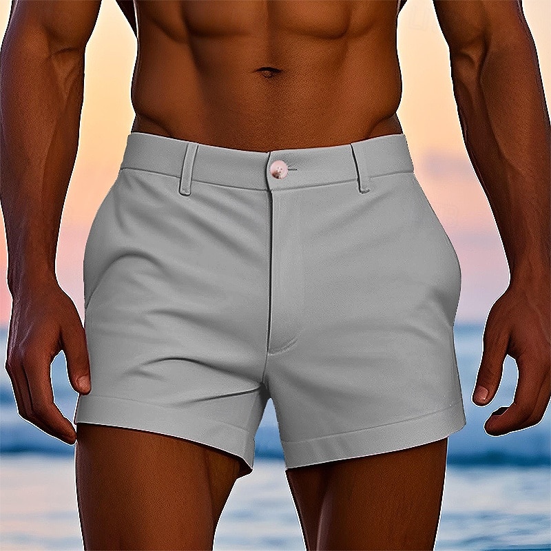 Ανδρικά Φόρεμα Σορτς Σορτς εργασίας Σορτς του γκολφ Τσέπη Σκέτο Άνεση Αναπνέει σύντομο ΕΞΩΤΕΡΙΚΟΥ ΧΩΡΟΥ Επιχείρηση Αθλήματα Καθημερινό Λευκό Κίτρινο 2026 - $13.99 –P15