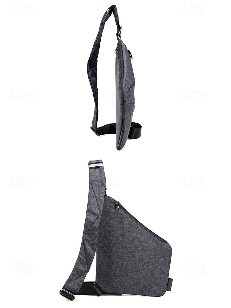 pánská nepromokavá taška přes rameno náprsní taška - módní crossbody náprsní taška, lehká taška přes rameno, vhodná na cestování, do práce i na každodenní využití ve volném čase 2025 - $18.99 –P4