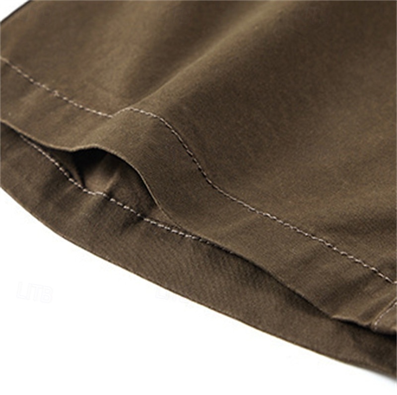 Men's Dress Shorts Work Shorts Golf Shorts Pocket Plain Comfort Breathable Knee Length Outdoor Business Sports Casual Black Blue 2026 - $32.99 –P9