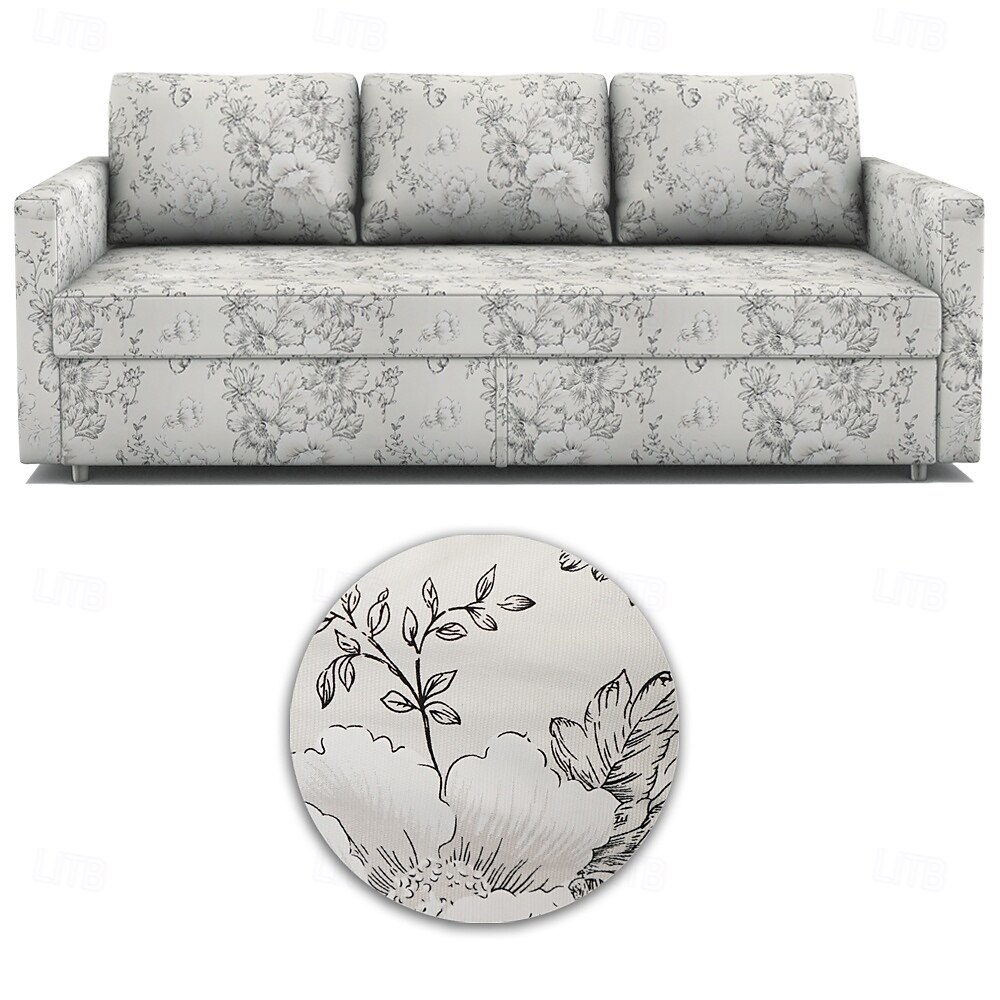 floral sovesofa trekk futon trekk ensfarget vattert slipcovers frihetcover litb prime trekk 2025 - $205.49 -P1