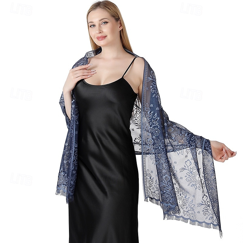 Retró Ordító 20-as évek 1920-as évek sál Wrap Kendők A nagy Gatsby Flapper lány Rojt Tömör szín Női Farsang Esküvő Estély Álarcos mulatság Felnőttek Kendő 2025 - $10.99 –P2