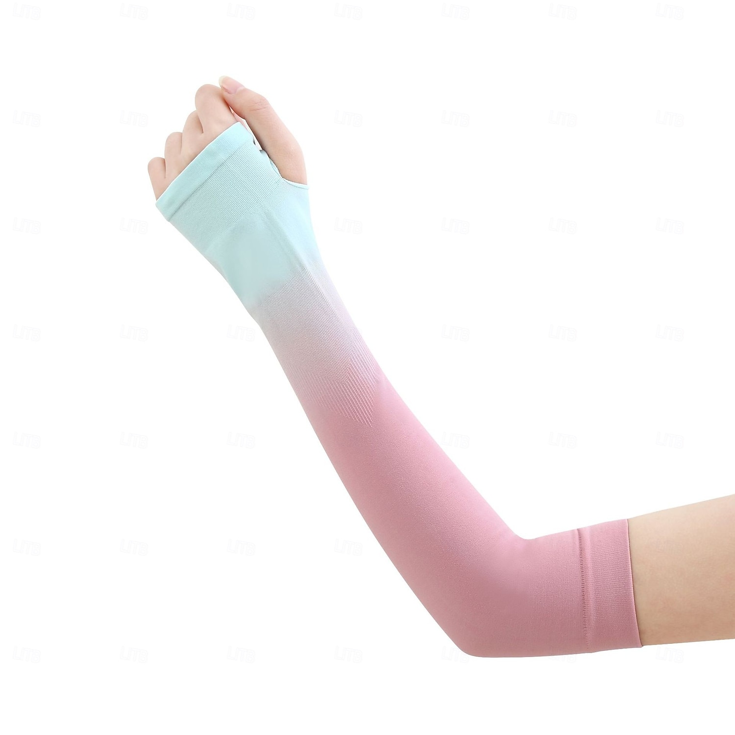 Manches en soie glacée à dégradé protection UV compression gants chauffants pour hommes et femmes pour la course le cyclisme et la pêche avec un dégradé de couleurs de 2025 ? $10.99 –P11