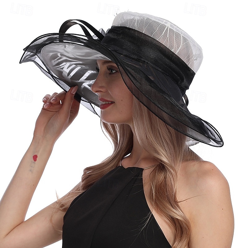 1950-es évek Retro Vintage Derby Kalap Egyházi Kalap Kentucky Derby Kalap Úrnő Nemes Asszony Női Valentin-napi Derby Ascot Lóverseny Fesztivál Felnőtt Kalap Tavasz  Nyár 2026 - $50.99 –P9