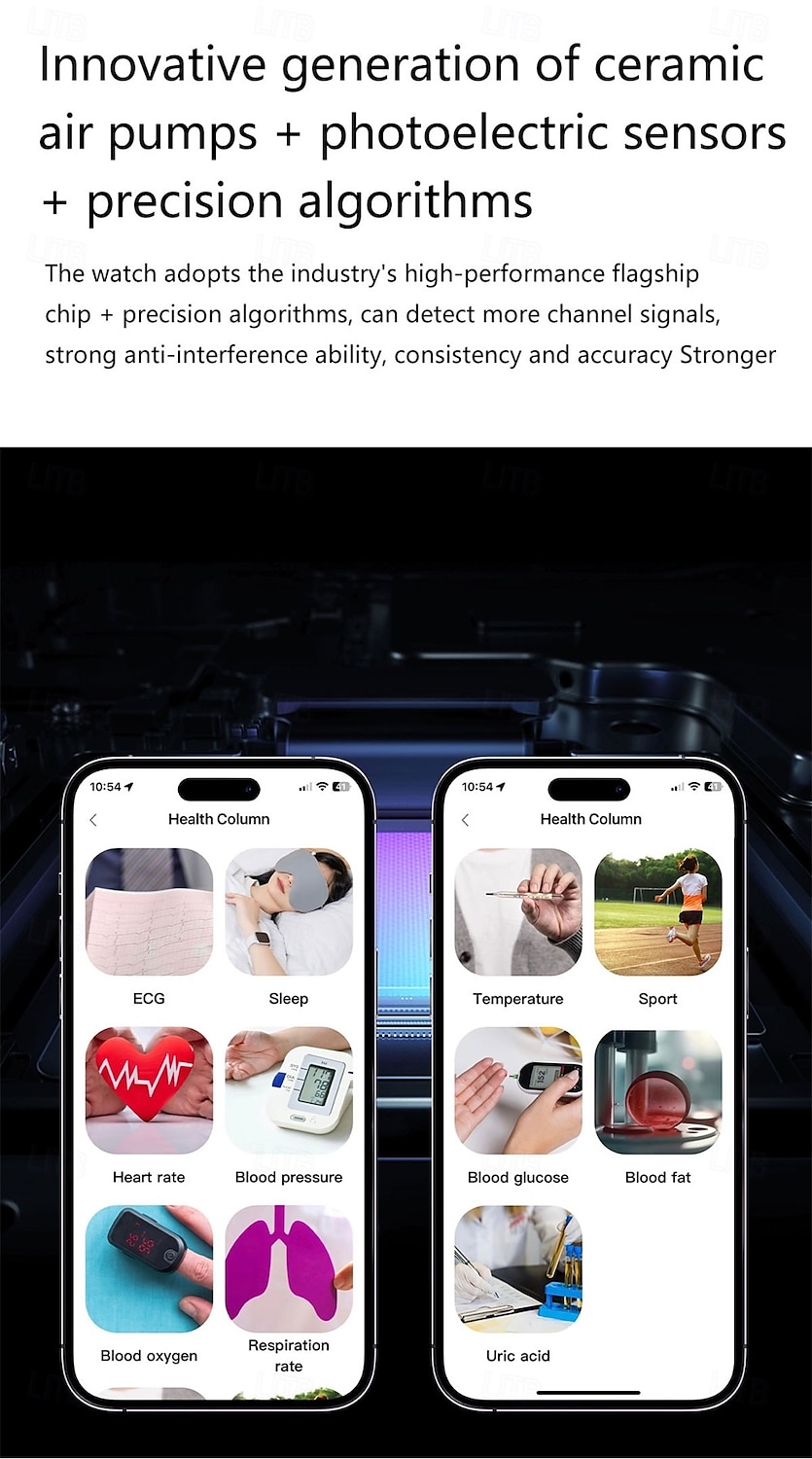S26 Smart Watch 1.43 inch Smartwatch Bluetooth ECG+PPG Temperature Monitoring Pedometer Compatible with Android iOS Men Hands-Free Calls Message Reminder 49mm Watch 2025 - $178.99 –P4