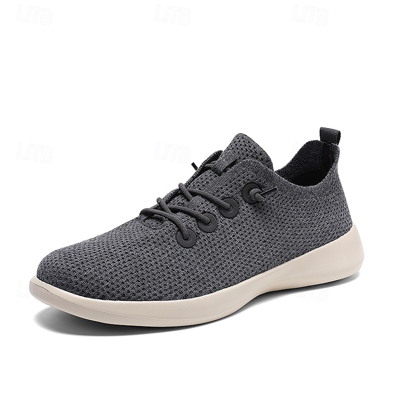 Leichte, atmungsaktive Strick-Sneaker für Herren – lässige Schnürschuhe für den Alltag und auf Reisen 2025 - $32.99 –P3