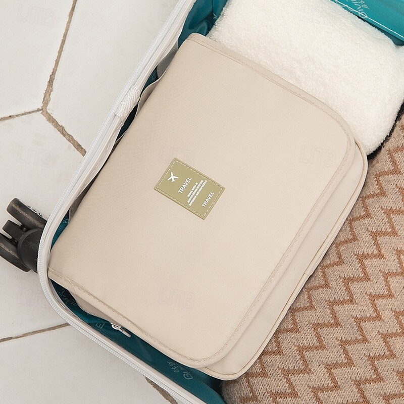 Portable Travel Toiletry Bag, Large Capacity Hanging Makeup Organizer, Handheld Storage Pouch for Travel 2025 - $9.99 –P4