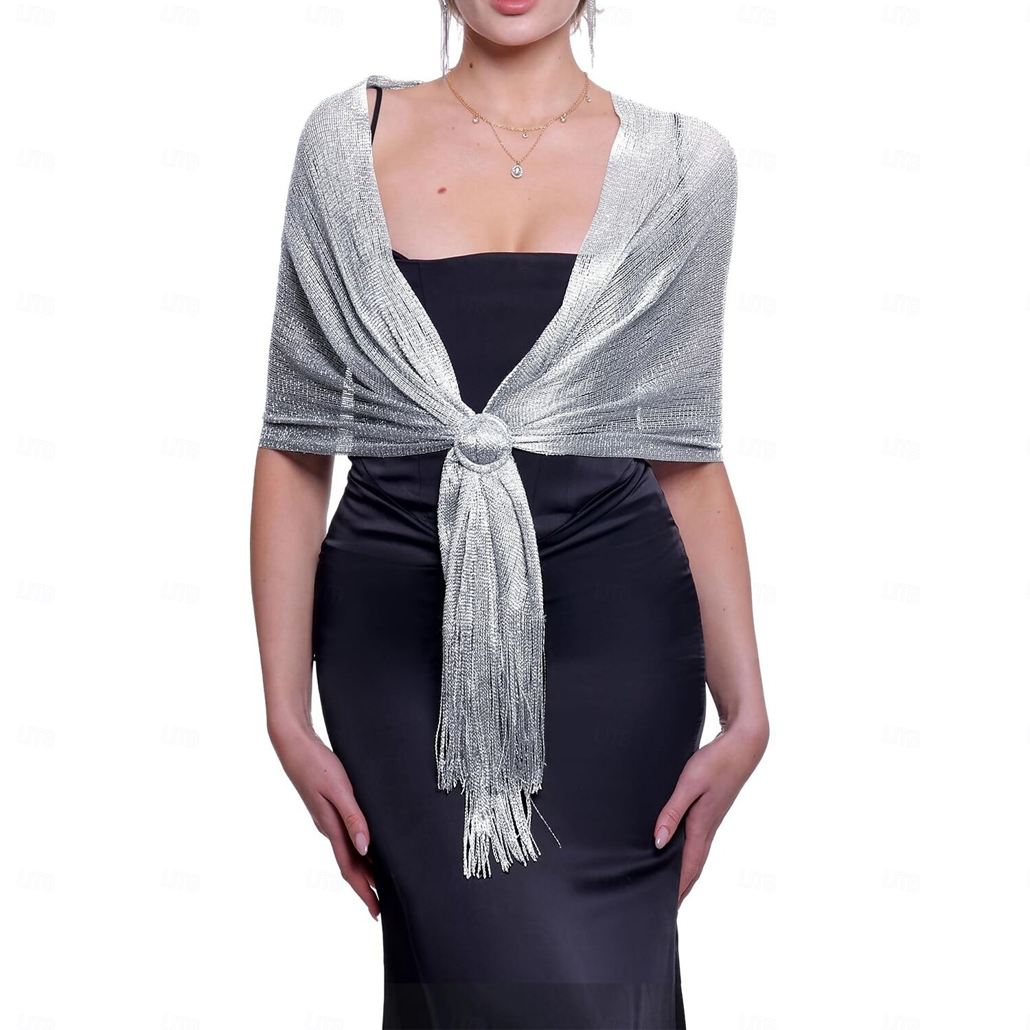 Retró Ordító 20-as évek 1920-as évek sál Wrap Kendők A nagy Gatsby Flapper lány Rojt Tömör szín Női Farsang Valentin nap Esküvő Estély Álarcos mulatság Felnőttek Kendő 2025 - $10.99 –P7