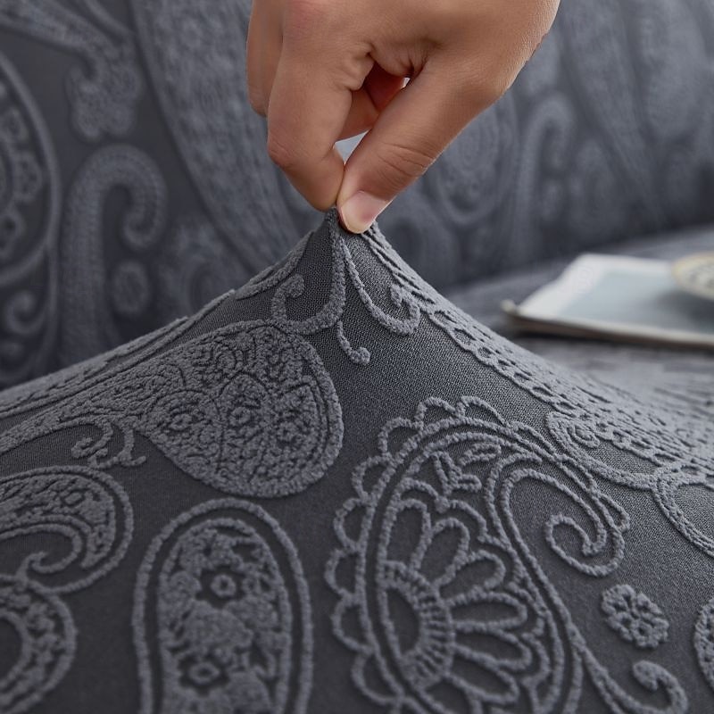 Elastic Jacquard Fabric Style of Skirt Sofa Cover Stretch Couch Cover Sectional L Shape Sofa Slipcover Corner Case for Living Room 1/2/3/4 Seat 2025 - $40.99 –P16