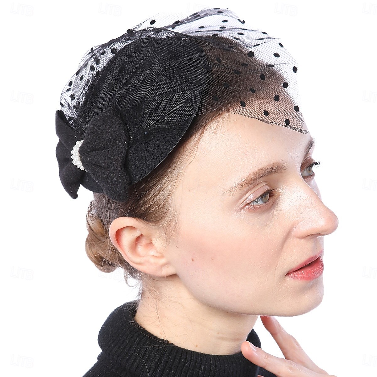 Kopfstück Perle Hochzeit Abendgesellschaft Elegant Hochzeit Mit Tupfen Kopfschmuck Kopfbedeckung 2025 - $11.49 –P9