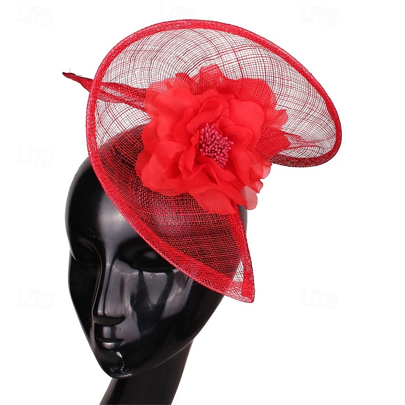 accessoire Imitation Lin Mariage Soirée Élégant Mariage Avec Fleur Casque Couvre-chef de 2025 ? $28.99 –P5
