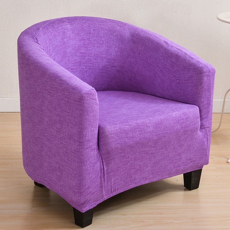 capa de cadeira de poltronas de banheira de clube, capa de sofá simples de lã polar, capas elásticas para sofás, protetor de móveis de sala de estar de 2025 por $31.99 –P10