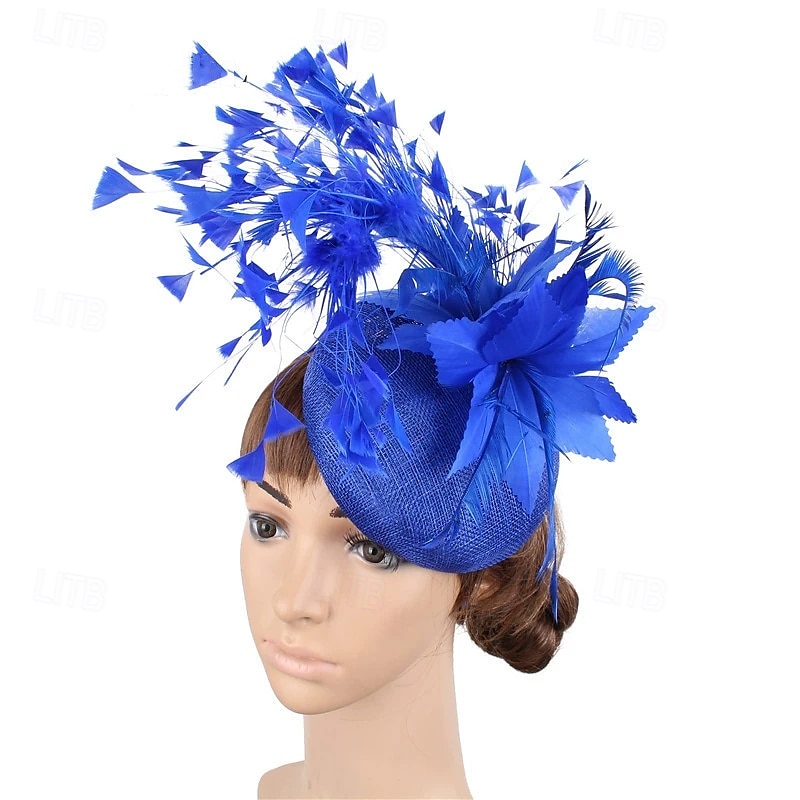 accessoire Imitation Lin Plumes Mariage Soirée Élégant Mariage Avec Plume Casque Couvre-chef de 2025 ? $27.99 –P8