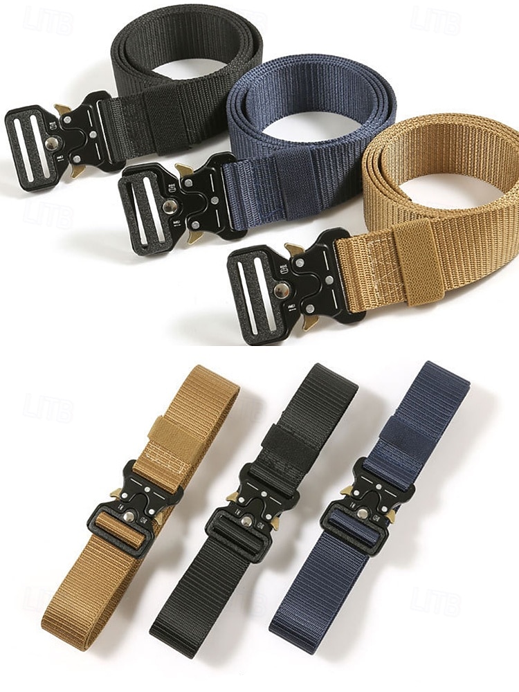 robuster taktischer Gürtel im Camouflage-Muster mit Metallschnalle – stilvoll und praktisch für Outdoor-Fans, die gerne wandern, campen und militärische Aktivitäten mögen 2025 - $11.99 –P3