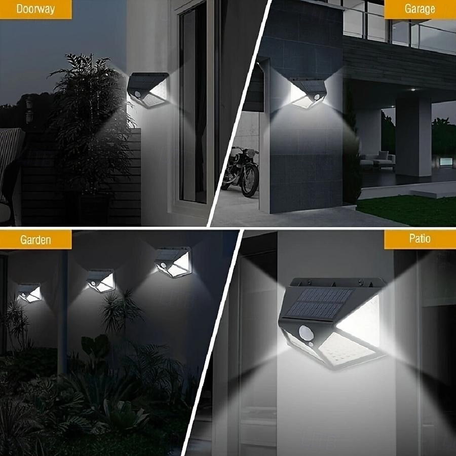 Led Outdoor Wall Lights Portable Solar Energy Suitable For Indoor And Outdoor Camping Strong Lighting 100led Solar Light 2025 - $6.49 –P4