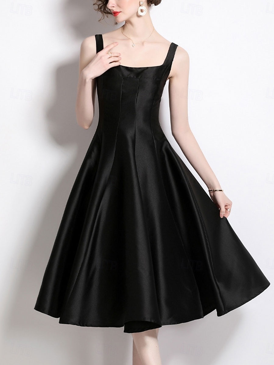 Robes de quinceanera en forme A Robe vintage Mariage invitée de mariage longueur thé sans manches col arrondi polyester dos nu avec plis de 2025 ? $79.99 –P5