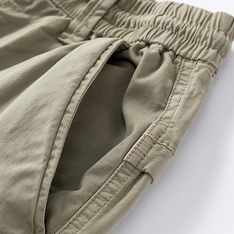 Per uomo Pantaloncini Cargo Capri Pantaloni capri Coulisse Elastico in vita Multi-tasche Semplice Comodità Indossabile Lunghezza al polpaccio All'aperto Sport Quotidiano Moda Casual Nero Cachi del 2025 a $36.99 –P4