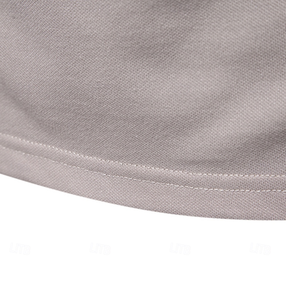 Homens Pólo Polo de malha Formal Trabalho Aberto para a Lateral Manga Curta Floral Botões Estampado Primavera Azul denim Branco Azul Marinha Verde cáqui Azul Claro Pólo de 2026 por $25.99 –P24